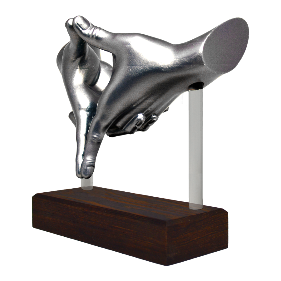 "Mudra of Insight" Sculpture (Grey)