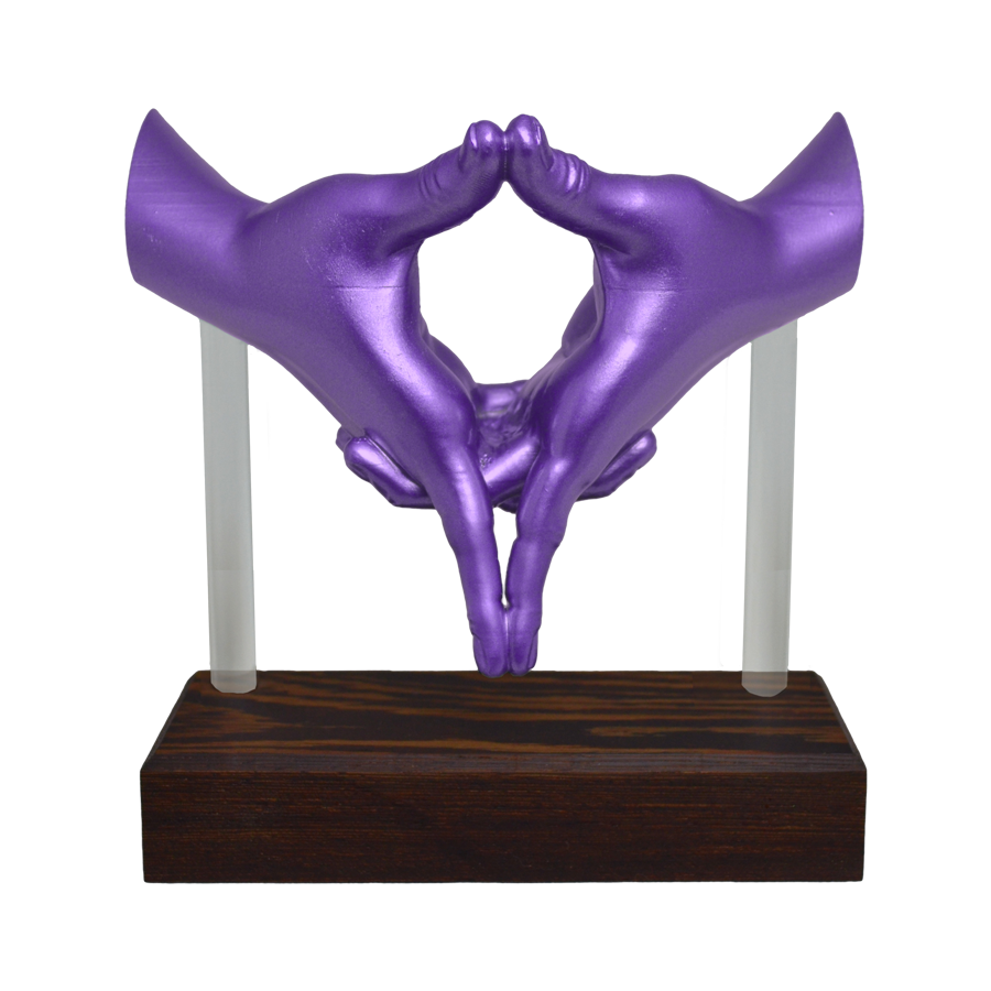 "Mudra of Insight" Sculpture (Purple)