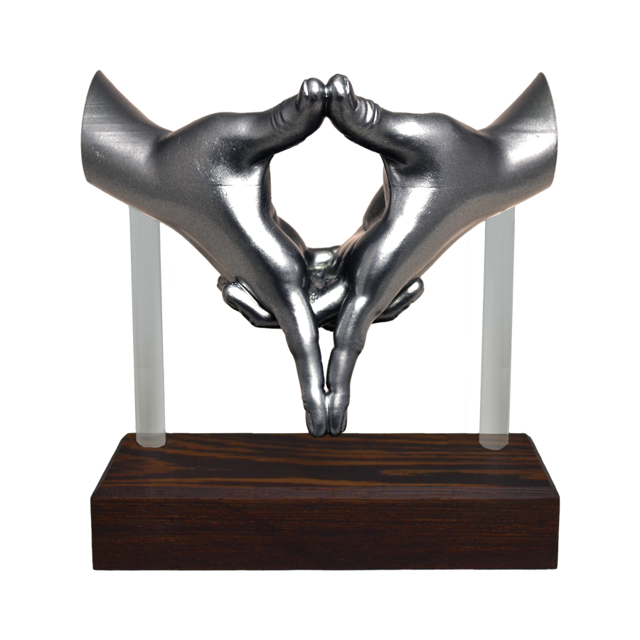 "Mudra of Insight" Sculpture (Grey)