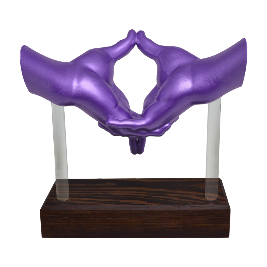 "Mudra of Insight" Sculpture (Purple)