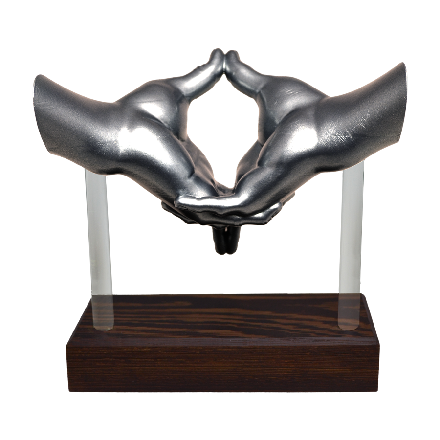 "Mudra of Insight" Sculpture (Grey)