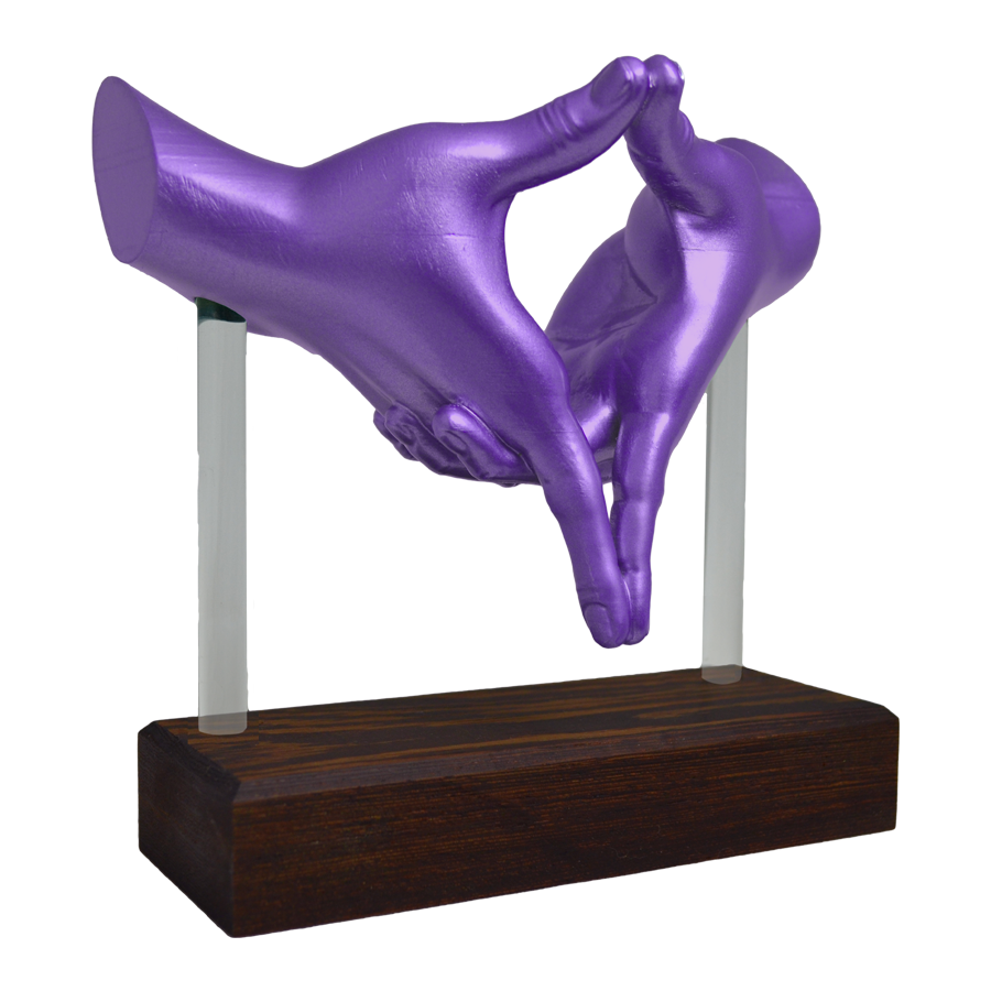 "Mudra of Insight" Sculpture (Purple)