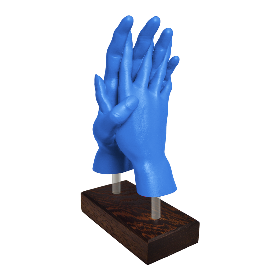 "Lovers' Embrace" Sculpture (Blue)