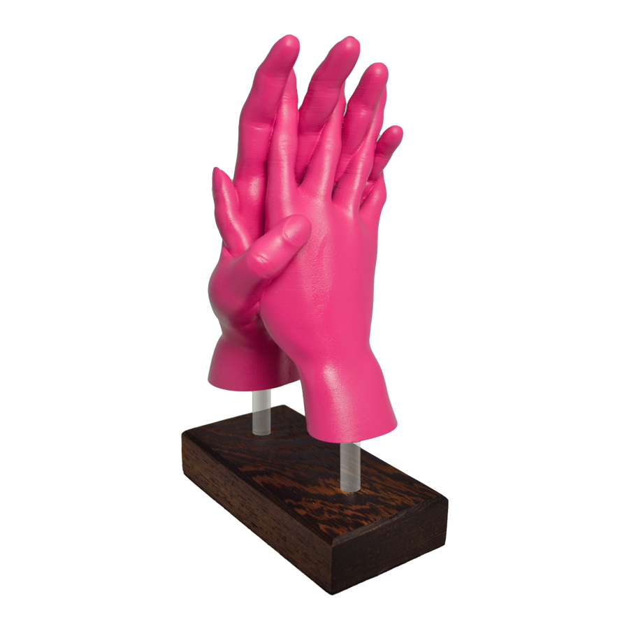 "Lovers' Embrace" Sculpture (Pink)