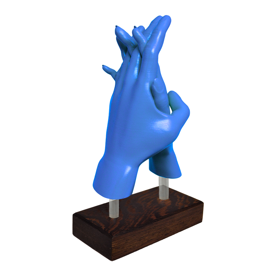 "Lovers' Embrace" Sculpture (Blue)