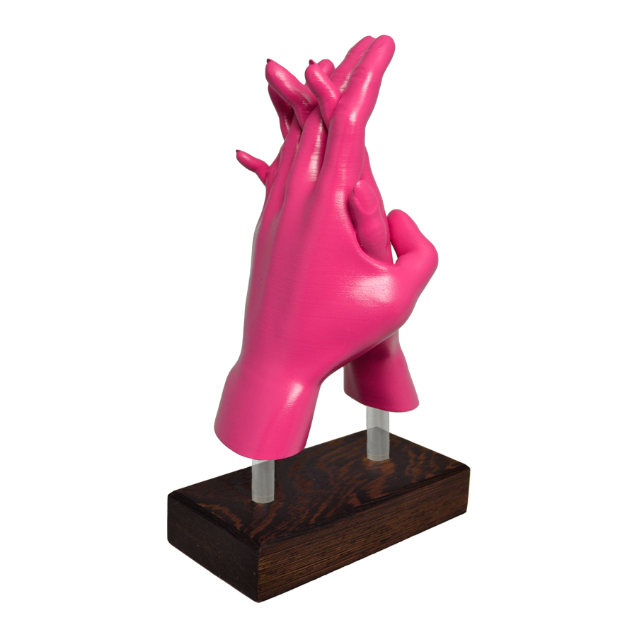 "Lovers' Embrace" Sculpture (Pink)